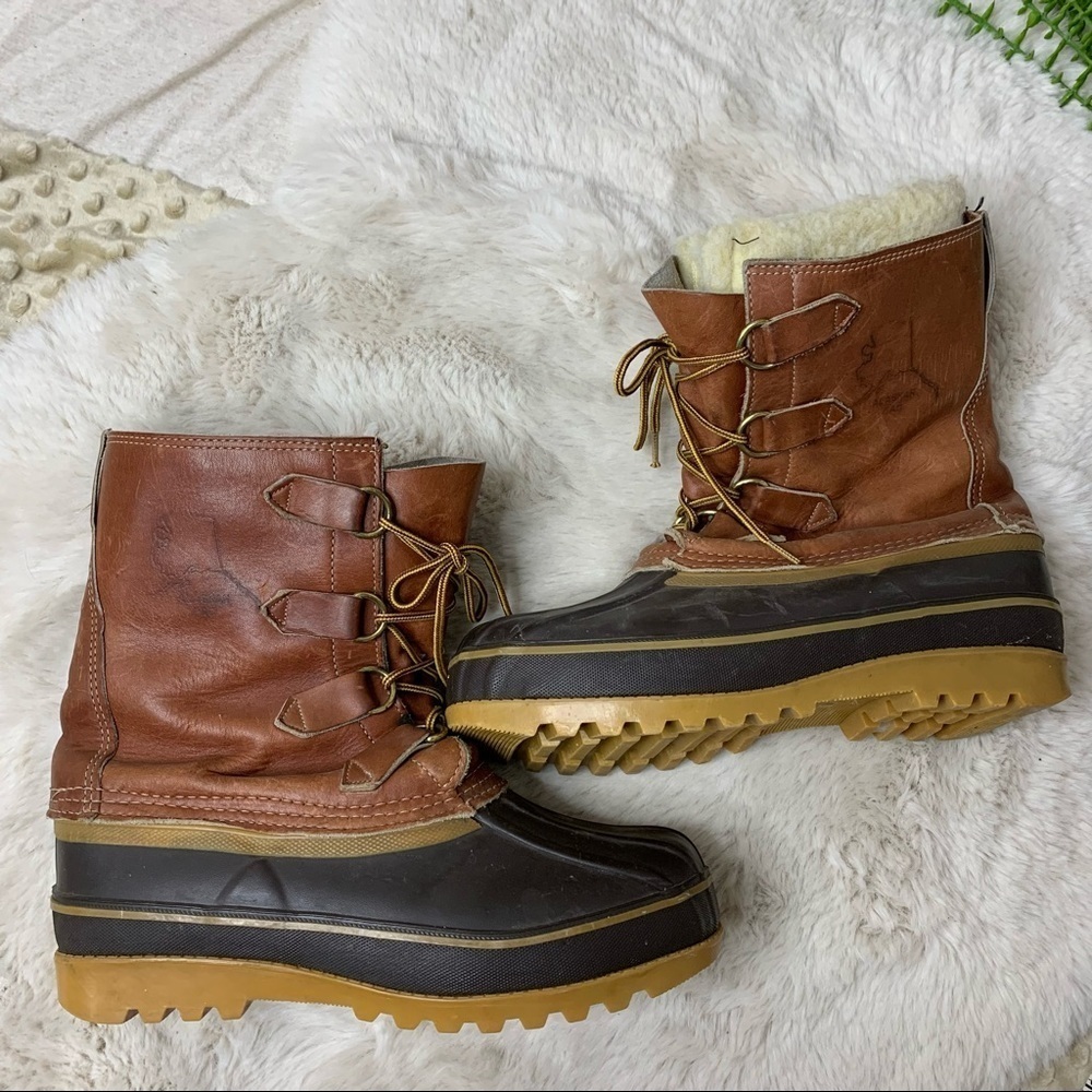 Alaskan PAC Duck Winter Boots Wool Lined 7